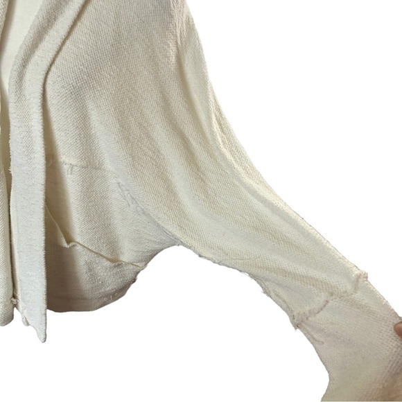 Anthropologie Saturday Sunday Open Cardigan Women M Off White Long DolmanSleeve - Picture 4 of 11